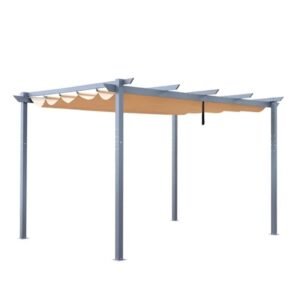 aluminum outdoor retractable canopy pergola 13 x 10 ft sand color aleko products garage department 860 5ba0b21f 39ef 4744 82e0 b0d5ea409012 1.jpg